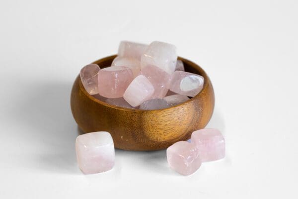 rose quartz cube