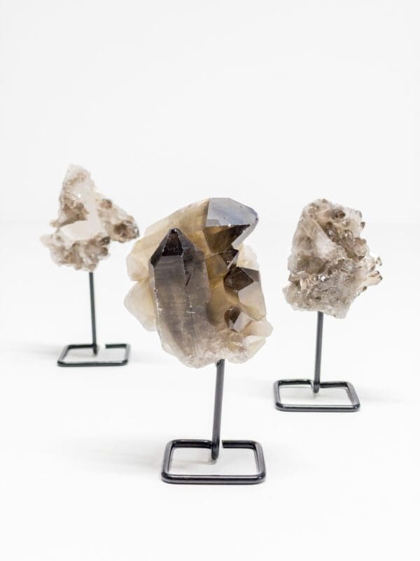 smokey quartz cluster specimen
