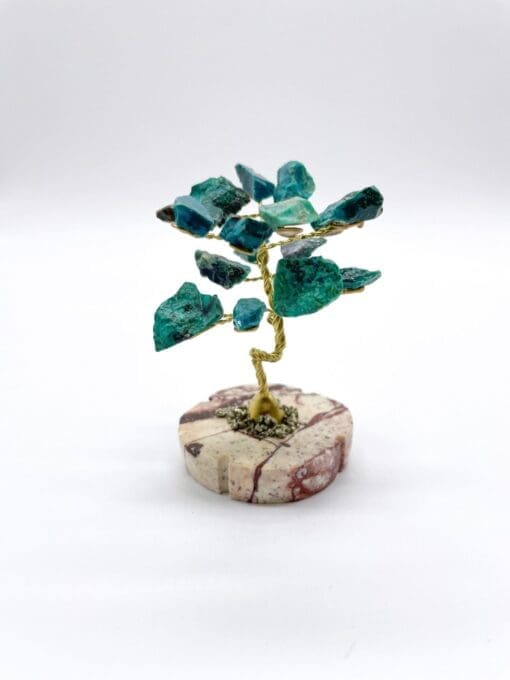 Chrysocolla Crystal Tree