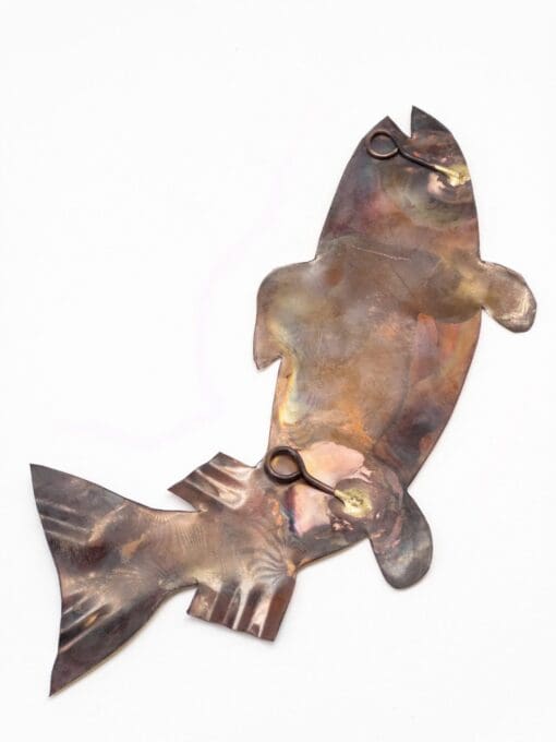 poisson d'art en cuivre
