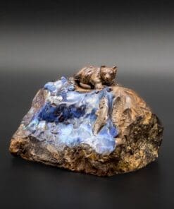 blå opal utskjæring