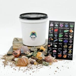 Crystal Mining Bucket 3 POUNDS of Fun: Explore Earth’s Treasures with Hidden Gems & Crystals!