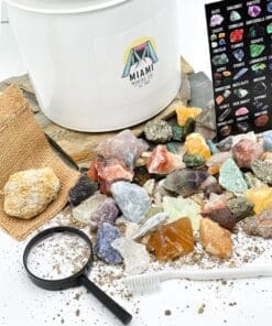8 lb gem mining bucket close up