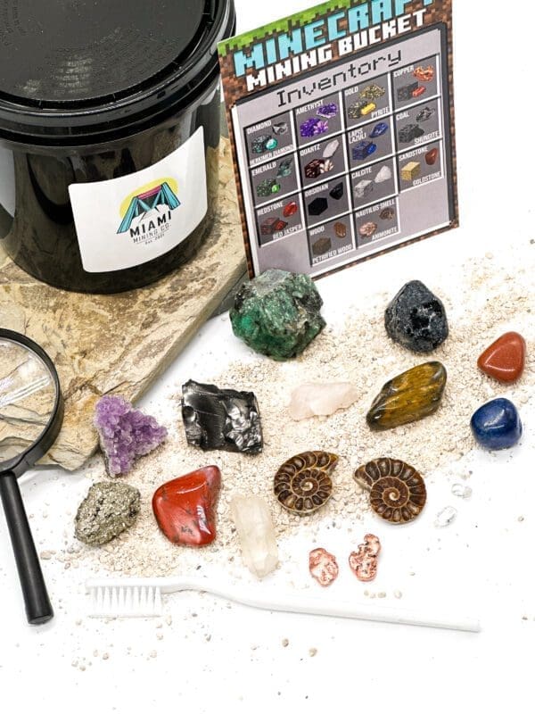 Minecraft Inspired Mining Bucket RealLife Treasures with Minecraft