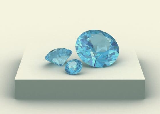 Aquamarine stone gems