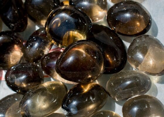 Smoky Quartz tumbled stone